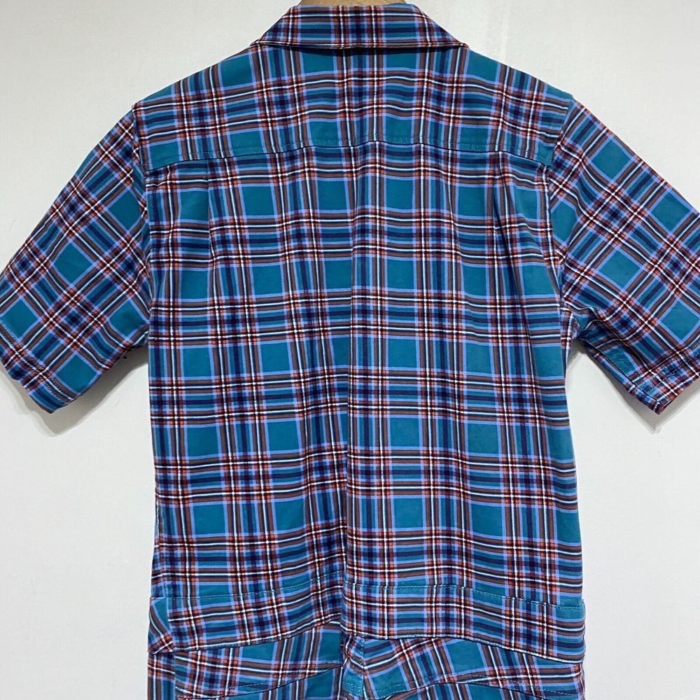 Wildfang Blue and Red Plaid Jumpsuit MEDIUM - Picture 11 of 15